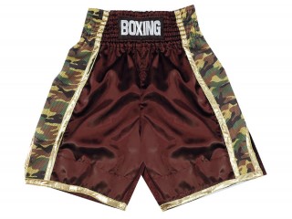 Personalizowane  Spodenki do boksu : KNBSH-034-Maroon